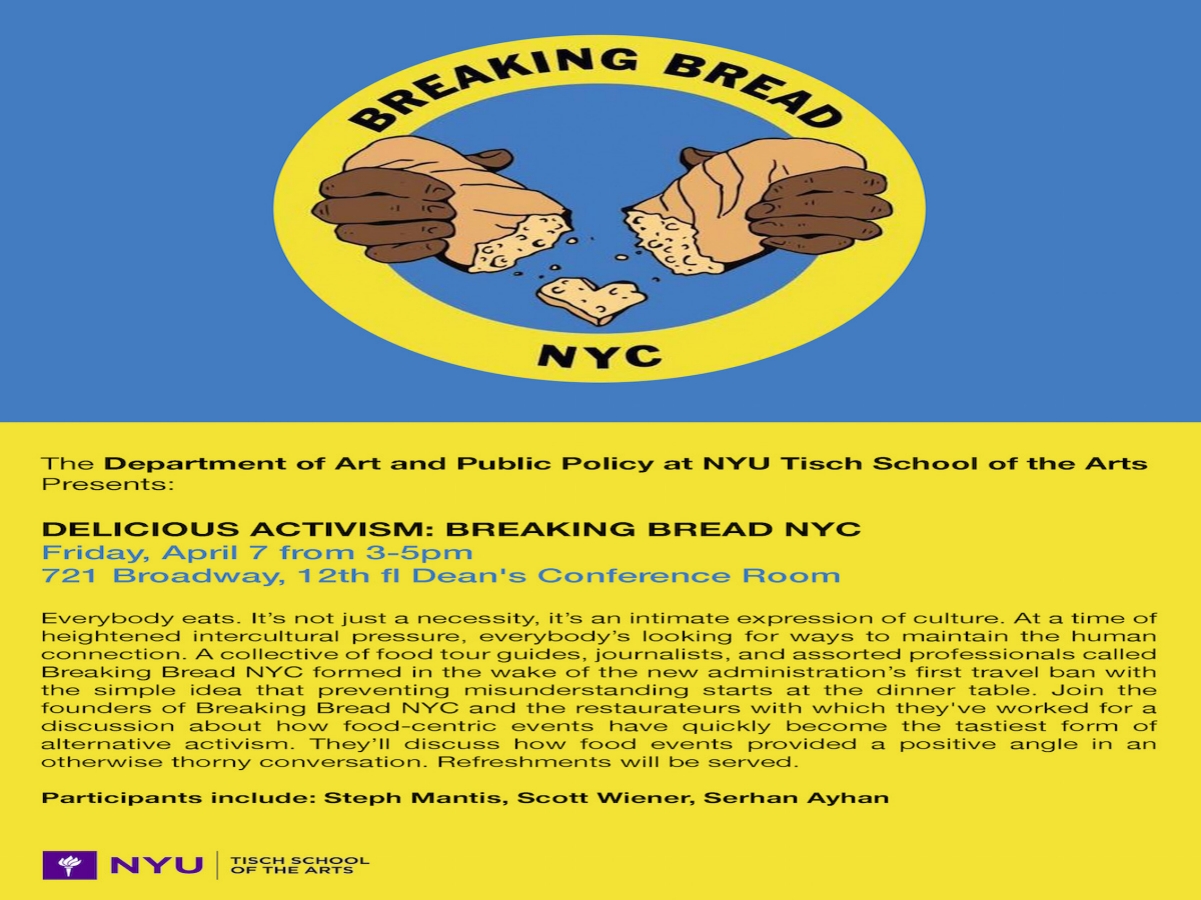 Delicious Activism: Breaking Bread NYC